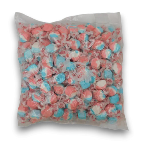 Taffy Town Rocket Pop Salt Water Taffy 1.1kg bag with individually wrapped chewy taffy pieces, available at The Professors