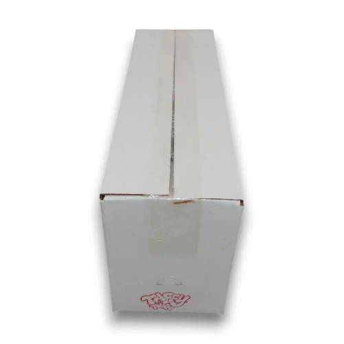 Front view of Taffy Town Tropical Fruits salt water taffy display unit box, available at The Professors Online Lolly Shop.