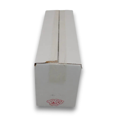 Front view of Taffy Town Berries & Cream salt water taffy display unit box, available at The Professors Online Lolly Shop.