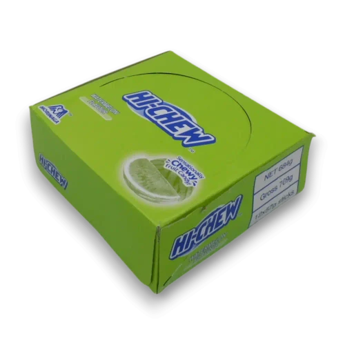 Hi-Chew Sticks Watermelon display box with twelve 57g packs of fruit flavoured chewy candy at The Professors