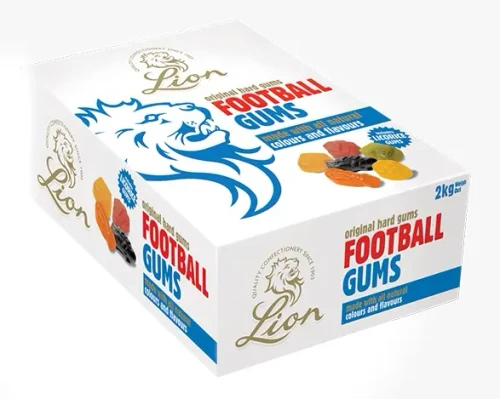 Lions - Football Gums (2kg box | ~512 x 3.9g pcs)
