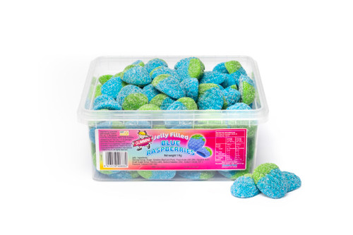 Gummini - Jelly Filled Blue Raspberries (1kg bag | ~125 x 8g pcs)