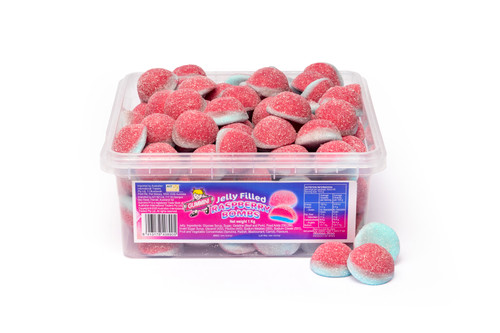 Gummini - Jelly Filled Raspberry Bombs (1kg bag | ~125 x 8g pcs)