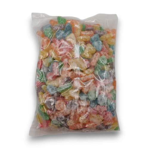 Big Lolly Sour Party Mix 2kg bulk bag with colourful sour gummy assortment at The Professors Online Lolly Shop.