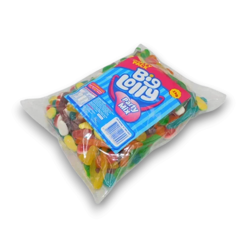 Big Lolly Party Mix 2kg assorted gummy lolly bag from The Professors Online Lolly Shop.