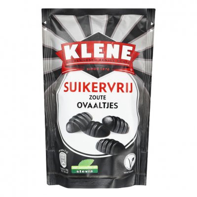 Klene - Zoute Ovaaltjes Suikervrij - Salty Sugar Free Ovals (110g Bag | ~55 x 2g pc)
