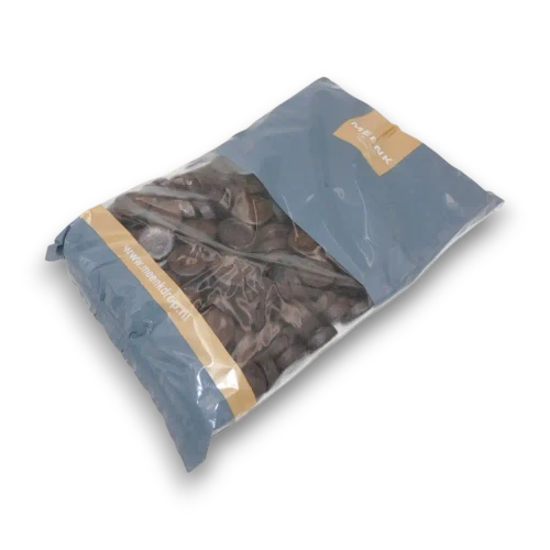 Meenk Bisal Rond Triple Salt 1kg bag viewed from the right with firm round salmiak liquorice discs visible
