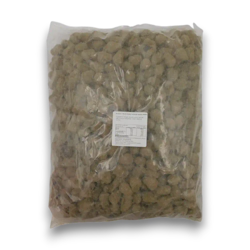 Kindlys Salmiak Doodskopjes Skulls bulk inner bag showing the small skull-shaped salmiak liquorice sweets