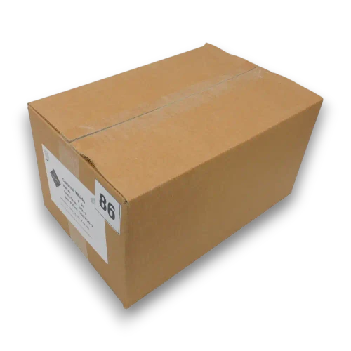 Hugos Chocolates Whirls Caramel 8kg carton viewed from the right, from The Professors Online Lolly Shop
