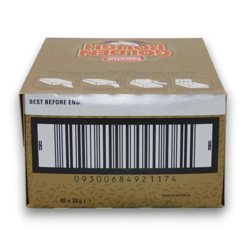 Nestle Golden Rough packs in a display unit, perfect for parties, shops, or personal indulgence.