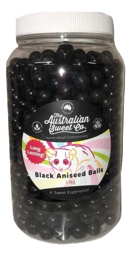 The Australian Sweet Co - Aniseed Balls - Black (1.7kg jar)