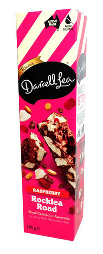 Darrell lea Rocklea Road Raspberry Milk Chocolate - SIngle, by Darrell Lea,  and more Confectionery at The Professors Online Lolly Shop. (Image Number :19119)