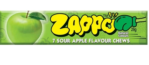 Zappo - Chews - Sour Apple (Display unit | 30 x 29g packs)