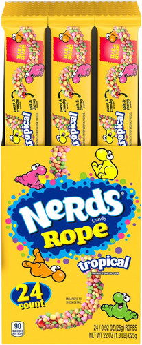 Nerds - Rope - Tropical (Display unit | 24 x 26g packs)