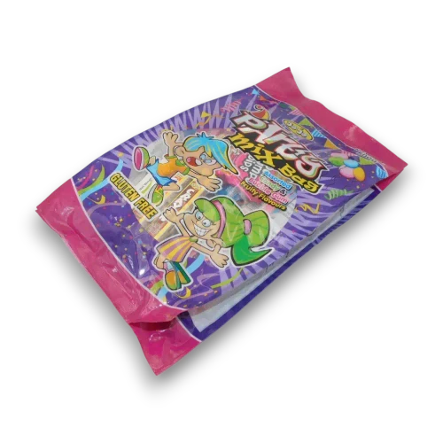 Jojo Party Mix Bag 500g viewed from the right with assorted wrapped sweets visible, available from The Professors