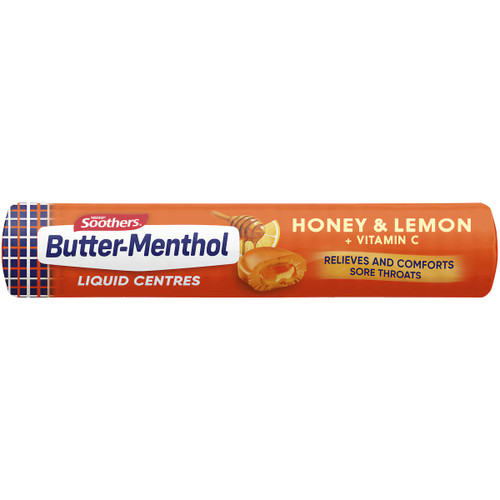 Soothers - Butter-Menthol - Honey & Lemon Centre + Vitamin C  (Display unit | 24 x 10)