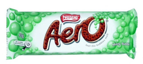 Aero Bar - Minty Bubbles, by Nestle,  and more Confectionery at The Professors Online Lolly Shop. (Image Number :2468)