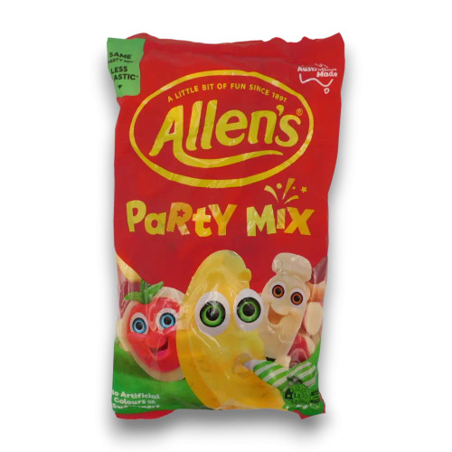 Allens Party Mix 1.3kg Bag – classic Australian soft jelly lollies - The Professors Online Lolly Shop
