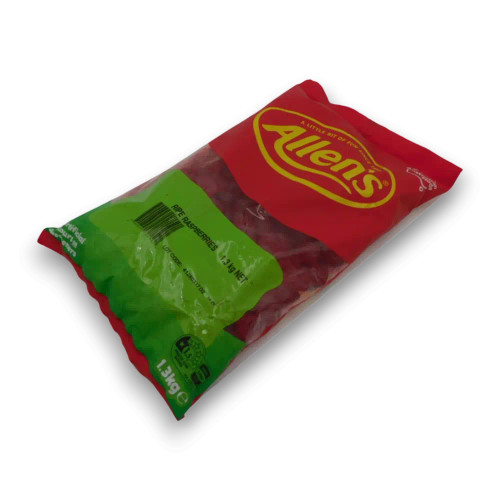 Allens Ripe Raspberries (1.3kg Bag) - Raspberry Flavoured Sweets - The Professors Online Lolly Shop