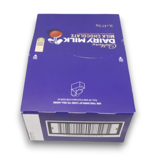 Cadbury Dairy Milk Rolls 36-pack, ideal for events, retail, or personal use, available at The Professors Online Lolly Shop.