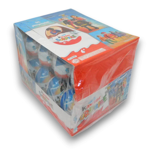 Kinder Surprise Display Unit 24 x 20g eggs  with themed packaging, available at The Professors Online Lolly Shop.