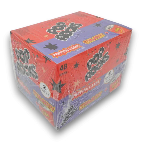 Pop Rocks Strawberry + Cola twin packs, showcasing the fun popping candy experience, available at The Professors.