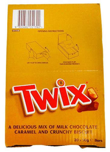 Twix, by Nestle,  and more Confectionery at The Professors Online Lolly Shop. (Image Number :13297)
