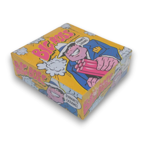 Big Boss Crusading Caramel Candy Sticks by Fyna Foods, featuring nostalgic retro design, available at The Professors Online Lolly Shop
