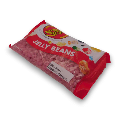 1kg bag of Jelly Belly Gourmet Jelly Beans in Bubble Gum flavour, made in the USA, available at The Professors Online Lolly Shop