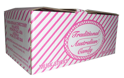 Traditional Australian Candy - Musk Sticks, by Porters Australian Confectionery,  and more Confectionery at The Professors Online Lolly Shop. (Image Number :2864)