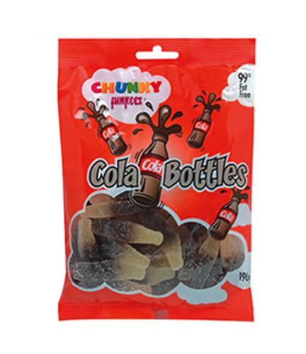 Chunky Funkeez Cola Bottles, by Candy Brokers,  and more Confectionery at The Professors Online Lolly Shop. (Image Number :8937)