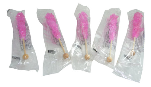 Espeez Rock Candy Crystal Sticks - Pink, by Espeez,  and more Confectionery at The Professors Online Lolly Shop. (Image Number :3674)