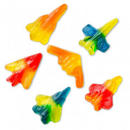 Gummi Jet Fighters, by Albanese Confectionery/Other,  and more Confectionery at The Professors Online Lolly Shop. (Image Number :7287)