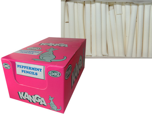 Peppermint Pencils, by Cooks Confectionery,  and more Confectionery at The Professors Online Lolly Shop. (Image Number :7588)