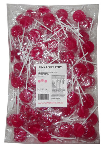 Sweet Treats Flat Pops - Single Colour - Pink, by Brisbane Bulk Supplies, and more Confectionery at The Professors Online Lolly Shop. (Image Number :7966) Sweet Treats Flat Pops - Single Colour - Pink, by Brisbane Bulk Supplies, and more Confectionery at The Professors Online Lolly Shop. (Image Number :7966)