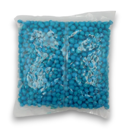 Sweet Treats Blueberry Candy Chews featuring bright blue bite-sized chewy sweets in bulk packaging.