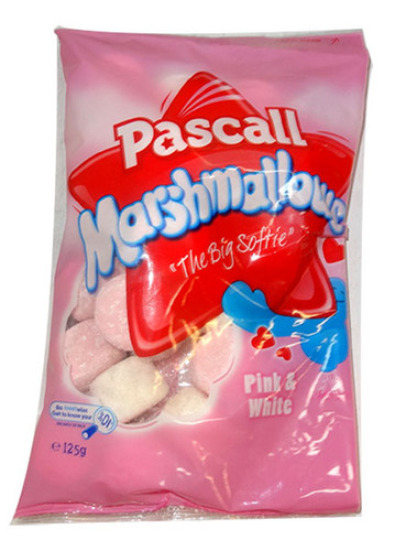 Pascall Marshmallows - Raspberry and Vanilla, by Pascall,  and more Confectionery at The Professors Online Lolly Shop. (Image Number :9846)