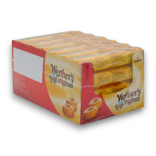 Werther’s Original Classic Cream Candies display unit, featuring 24 rolls of individually wrapped caramel sweets Werther’s Original Classic Cream Candies display unit, featuring 24 rolls of individually wrapped caramel sweets