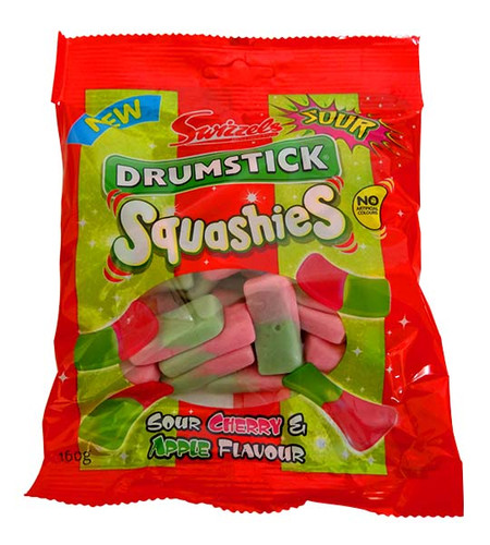 Swizzel Drumstick Squashies - Sour Cherry & Apple, by Swizzels Matlow,  and more Confectionery at The Professors Online Lolly Shop. (Image Number :11515)