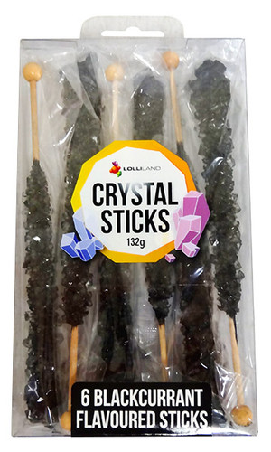 Crystal sticks - Black, by Lolliland,  and more Confectionery at The Professors Online Lolly Shop. (Image Number :12848)