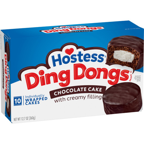 Hostess - Ding Dongs  - Chocolate (Display unit | 10 x 36g pcs) Always Past Best Before