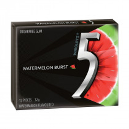 Wrigleys 5 Gum - Watermelon, by Wrigley,  and more Confectionery at The Professors Online Lolly Shop. (Image Number :14049)