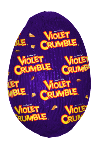 Violet Crumble Hollow Egg Box, by Robern Menz,  and more Confectionery at The Professors Online Lolly Shop. (Image Number :14358)