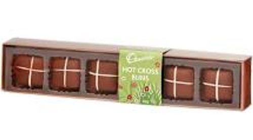 Chocolatier - Hot Cross Buns - 6 pieces and more Confectionery at The Professors Online Lolly Shop. (Image Number :15494)