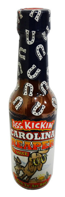 Ass Kickin Carolina Reaper Hot Sauce, by Southwest Specialty Food Inc,  and more Snack Foods at The Professors Online Lolly Shop. (Image Number :16739)