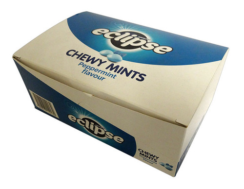 Eclipse Chewy Mints - Peppermint (6 x 93g tubs in a display box)