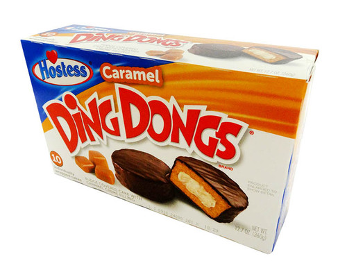 Hostess Ding Dongs  - Caramel, by Hostess Twinkies,  and more Snack Foods at The Professors Online Lolly Shop. (Image Number :17951)