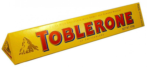 Toblerone Milk Chocolate Bar, by Other,  and more Confectionery at The Professors Online Lolly Shop. (Image Number :18151)