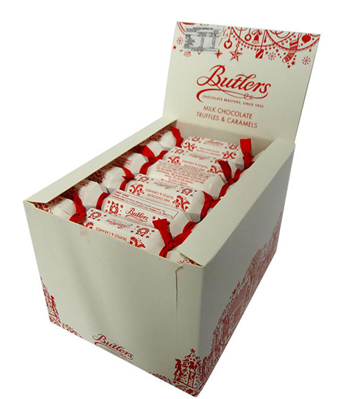 Butlers Mini Milk Chocolate Truffle Crackers, by Butlers Chocolates, and more Confectionery at The Professors Online Lolly Shop. (Image Number :17412) Butlers Mini Milk Chocolate Truffle Crackers, by Butlers Chocolates, and more Confectionery at The Professors Online Lolly Shop. (Image Number :17412)