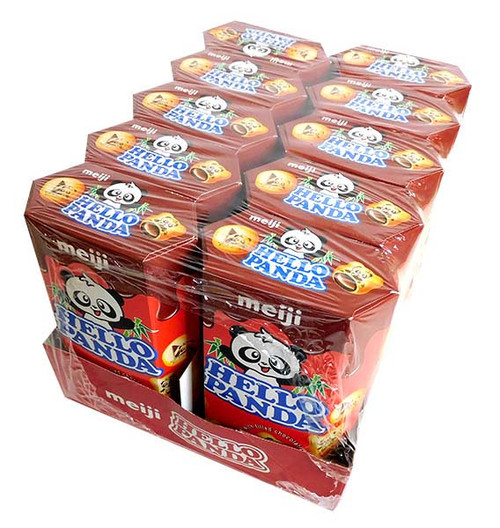 Meiji Hello Panda Choco Creams, by Meiji,  and more Confectionery at The Professors Online Lolly Shop. (Image Number :18802)